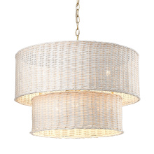 Golden 1084-6 BCB-WW - Golden Lighting Erma 6-light Chandelier in Brushed Champagne Brass